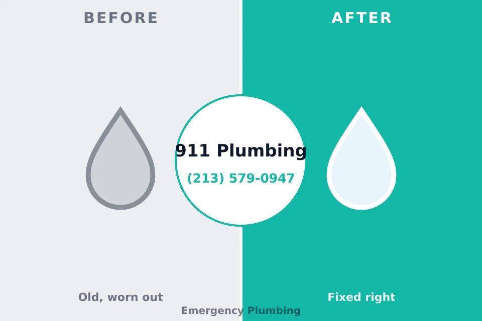 Before and after: plumbing company Reidsville, GA